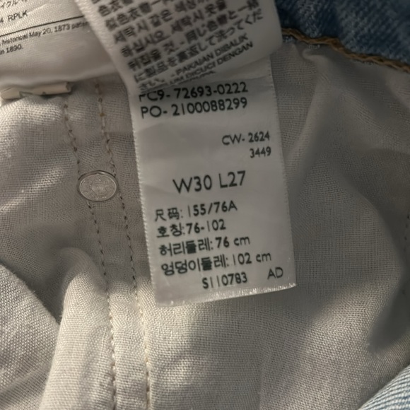Levi’s ribcage straight ankle size 30 - Picture 4 of 5